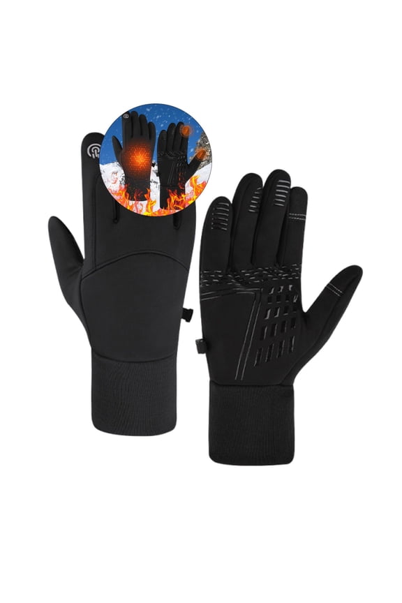 Yoloke Winter Gloves for Cold Weather Anti-Slip Thermal Running Gloves for Touchscreen Windproof Water-Resistant Gloves for Outdoor Cycling Hiking Driving Skiing