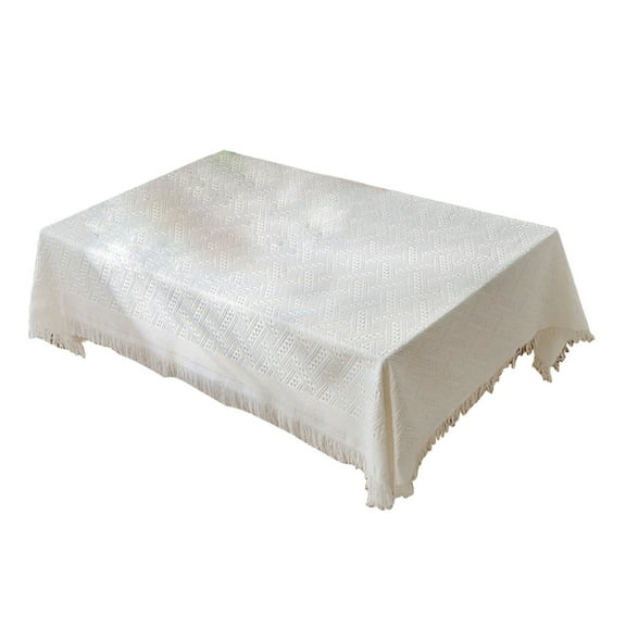 Yoloke Wrinkle-Free Tablecloth - Fabric Table Cover for Kitchen and Dining Room Decorations; Suitable for Holiday Parties and Dinners; Available in Multiple Sizes