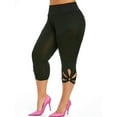 thumbnail image 1 of Yolossia Womens Fitness Yoga Leggings Plus Size 3/4 Capri Sport Gym Cropped Pants Trousers, 1 of 4