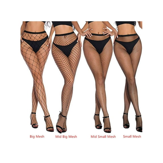 Yolossia Womens Ultra Sheer Fishnet Tights Control Top Toe Hosiery Pantyhose