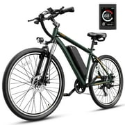Yoloway Electric Bike for Adults, 27.5" E Bike for Adults, 500W Ebike with 480Wh Removable Battery, Commuter Electric Mountain Bike with Front Fork Suspension