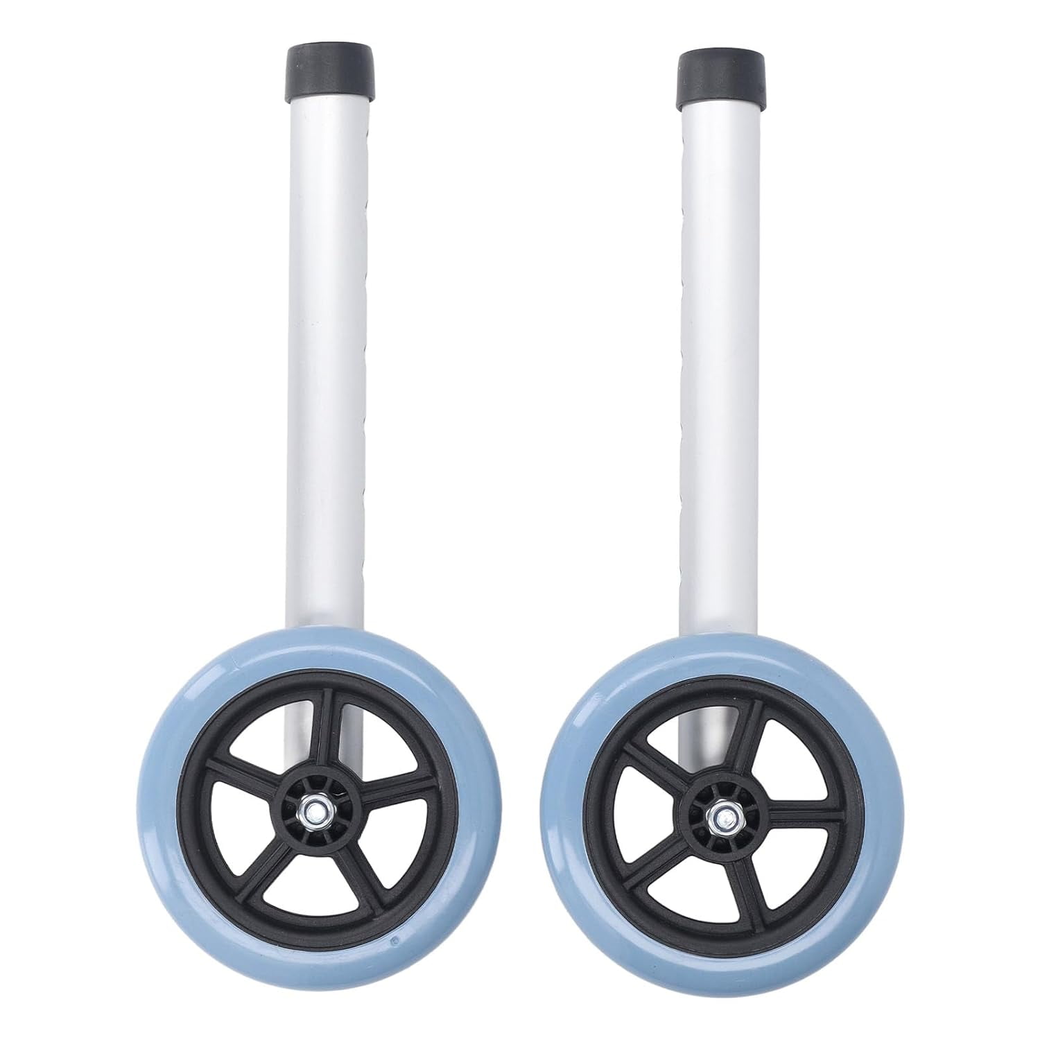 Yoluxingy Universal Walker Wheels Kit, 2pcs Adjustable Height Caster