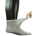 Yomandamor Men's Diabetic Ankle Socks with Seamless Toe and NonBinding