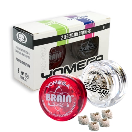 Yomega 2 Legendary Spinners The Original Yoyo with A Brain & Spectrum Light up Fireball Transaxle YoYo with LED Lights for String Trick Play (Brain-Spectrum)