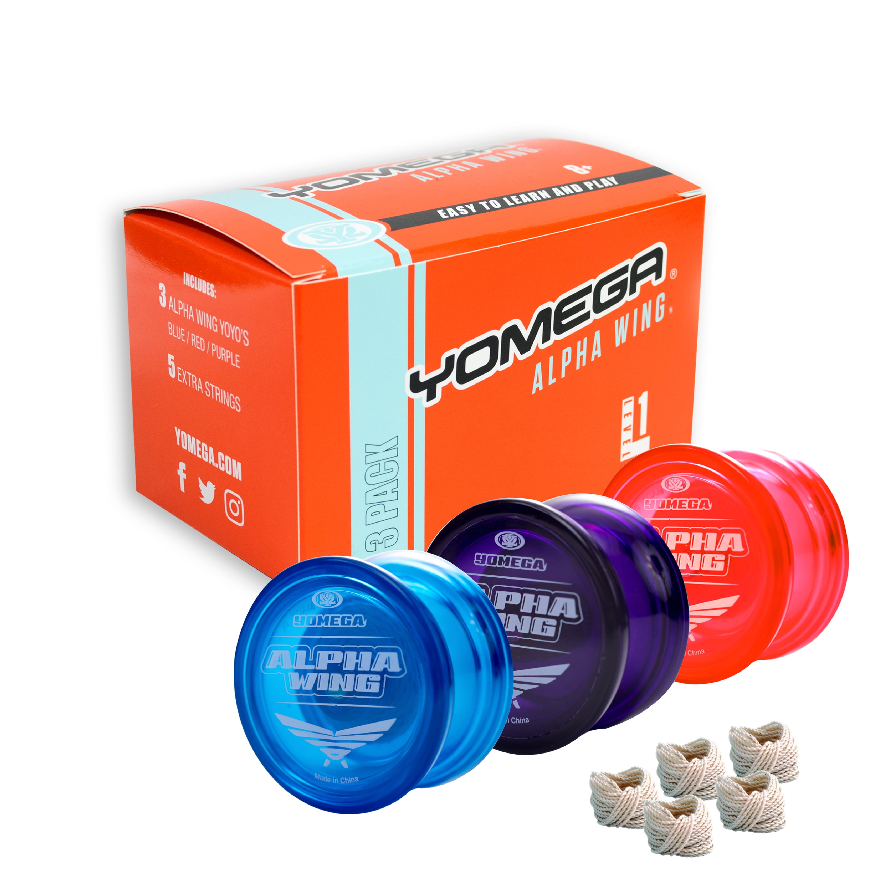 Yomega 3X Alpha Wing Yoyo, Fixed axle yoyo Designed for Beginner