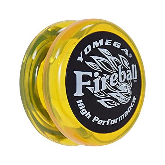 Yomega Fireball - Professional Responsive Transaxle Yoyo, Great for Kids and Beginners to Perform Like Pros + Extra 2 Strings & 3 Month Warranty (yellow)