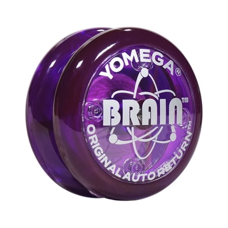 Yomega The Original Brain - Professional Yoyo for Kids and Beginners, Responsive Auto Return Yo Yo Best for String Tricks + Extra 2 Strings & 3 Month Warranty (Purple)