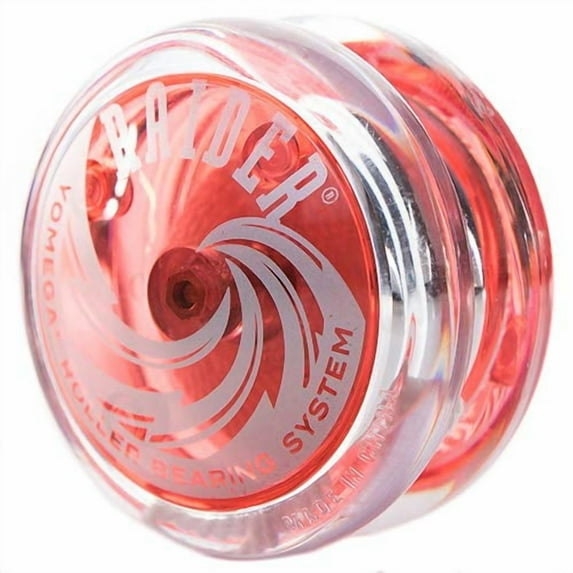 Yomega Raider - Professional Responsive Ball Bearing Yoyo, Great for Kids, Beginners and for Advanced String Yo-Yo Tricks and Looping Play. + Extra 2 Strings & 3 Month Warranty (Red)
