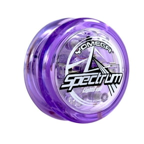 Yomega Spectrum Light up Fireball Transaxle YoYo with LED Lights for Intermediate, Advanced and Pro Level + 2 extra strings + 3 month warranty (Purple)