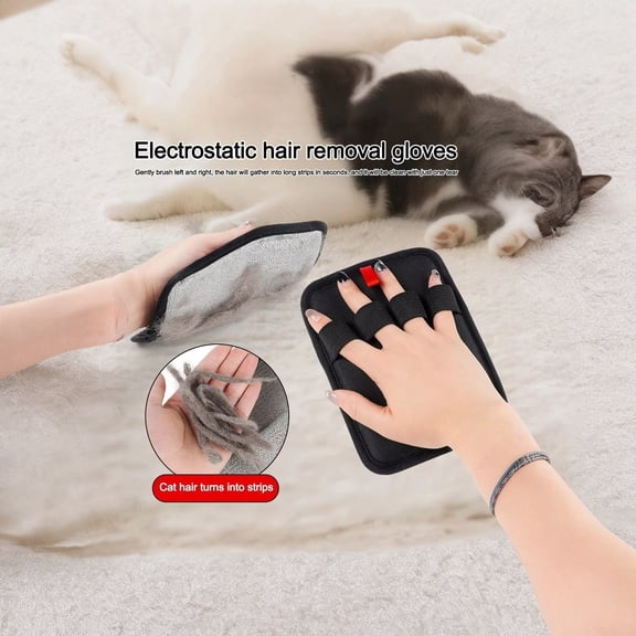 Yomi Pet Remover Glove, Pet Remover, Pet Removal Tool for Carpet, 11X7 In, Pickup, Household, Gray, 1 Pc