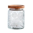 thumbnail image 1 of Yomiee 24 OZ Vintage Glass Jar with Lid, Airtight Food Storage Canisters with Bamboo for Kitchen Counter Pantry, Ideal for Coffee, Candy, Tea, Oats, Sugar, Cookies Decorative Jars-Sunflower, 1 of 6
