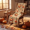 thumbnail image 1 of Yomiee Fall Throw Blanket Pumpkin Maple Leaf Flannel Blanket Autumn Harvest Soft Cozy Throw Blanket for Couch Bed Chair Warm Throws and Blankets for Autumn Thanksgiving Decor Gift for Family Friends, 1 of 8