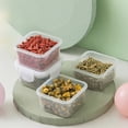thumbnail image 1 of Mini Food Dispenser Box, Thermal Storage Box with Lid, Transparent Square Complementary Food Container, Thickened Food Storage Box with Lid, 1 of 5