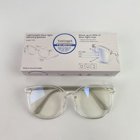 YonGrippX Eye glasses,Fun Blue Light Blocking Glasses - Fashion Square Eyeglasses, Anti UV Ray Computer Gaming Glasses Blue Blockers for Women/Men