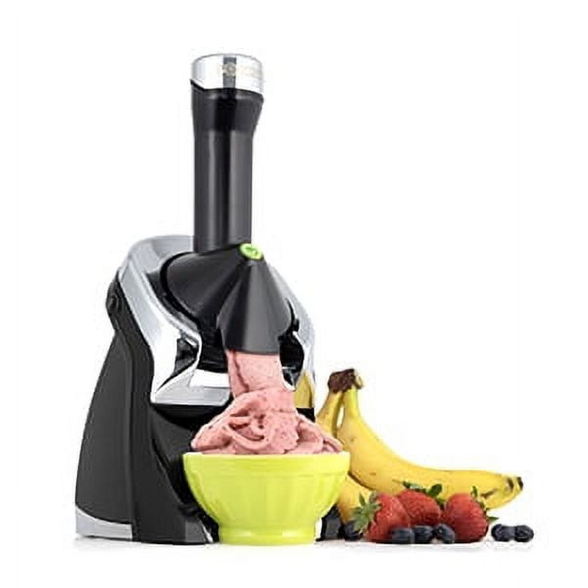 Yonanas 902RD Classic Vegan, Dairy-Free Frozen Fruit Soft Serve Maker,  Includes 36 Recipes, 200-Watts, Red