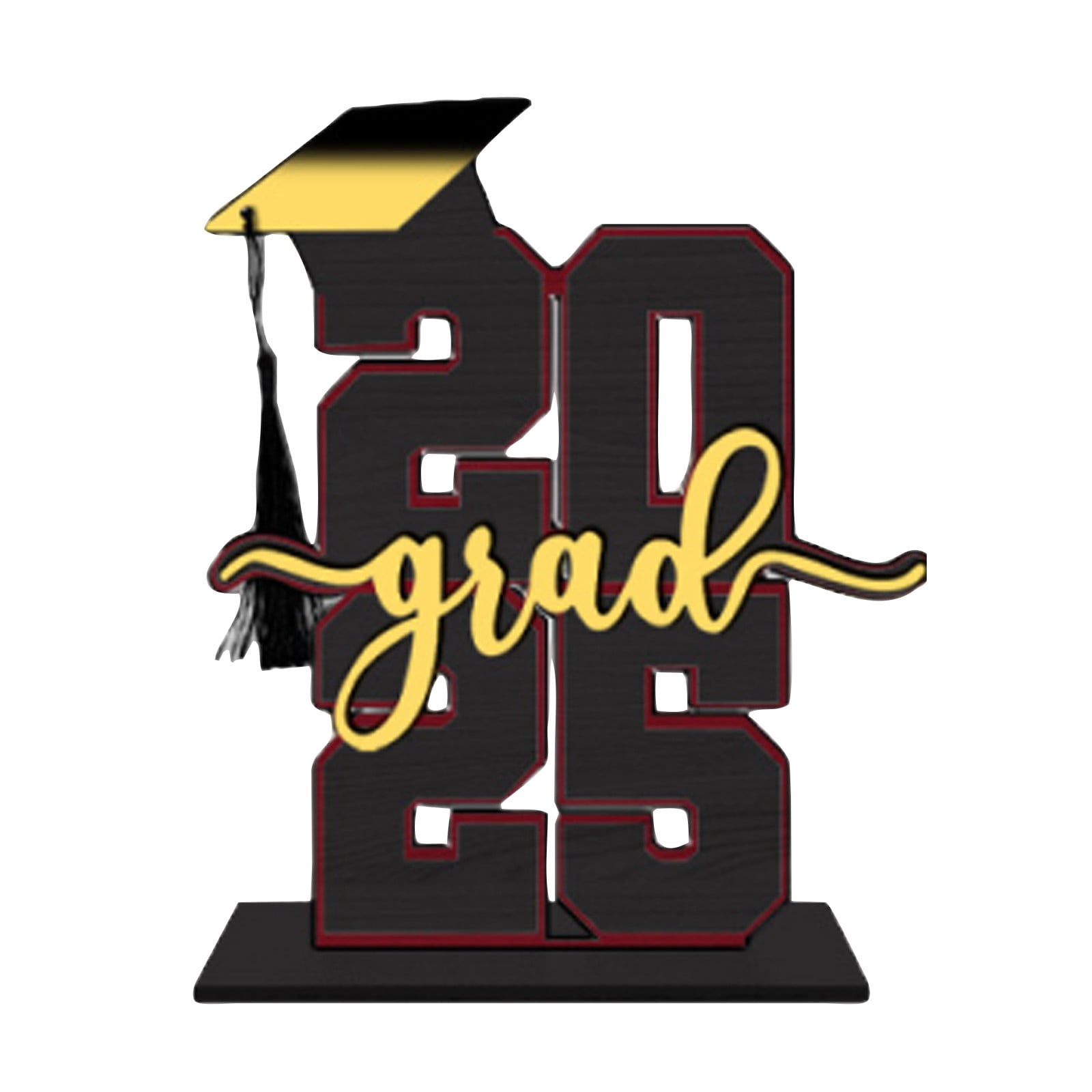 Yoncen Wooden Table Sign Class Of 2025 Graduation Decorations Sign ...