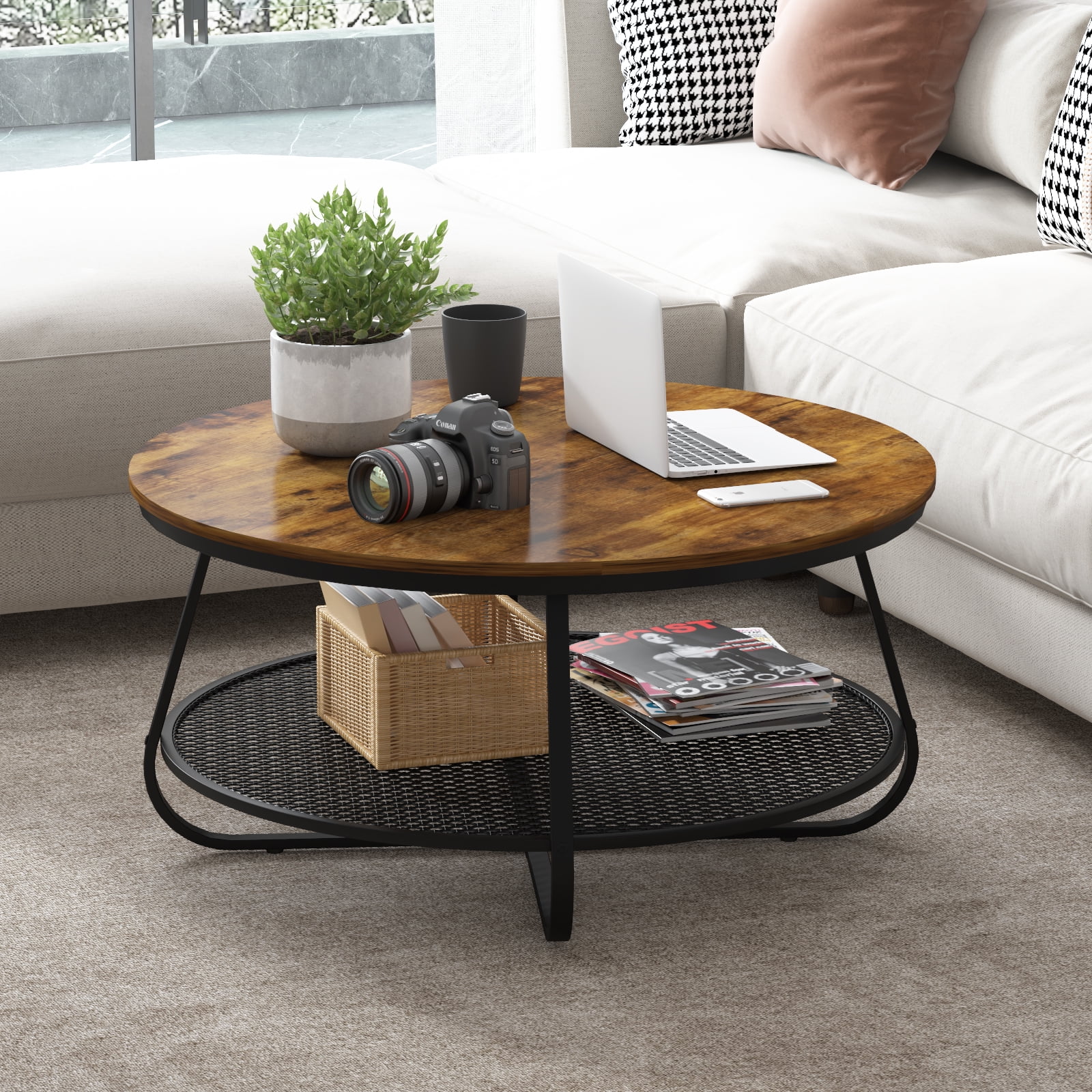 Round Coffee Tables & Accent Tables