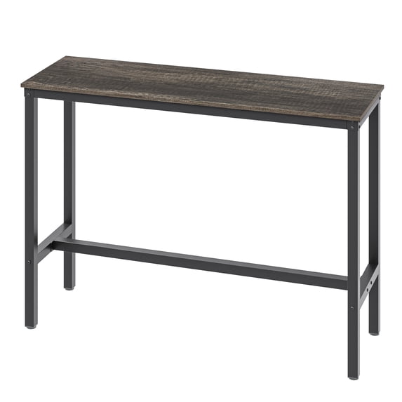 Yoneston 47.2" Bar Table Pub Table Counter Height Dining Table Bistro Cafe Table for Kitchen Living Room, Retro Oak