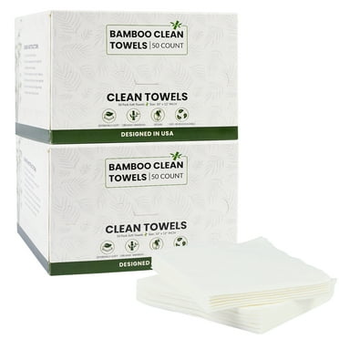 Yoneston Disposable Face Towels, 10" x 12" Biodegradable Large Face Skin Clean Washcloth for Sensitive Skin, Makeup Remover, Facial Cleansing, Nursing, Travel, 100 Count (2 Pack)