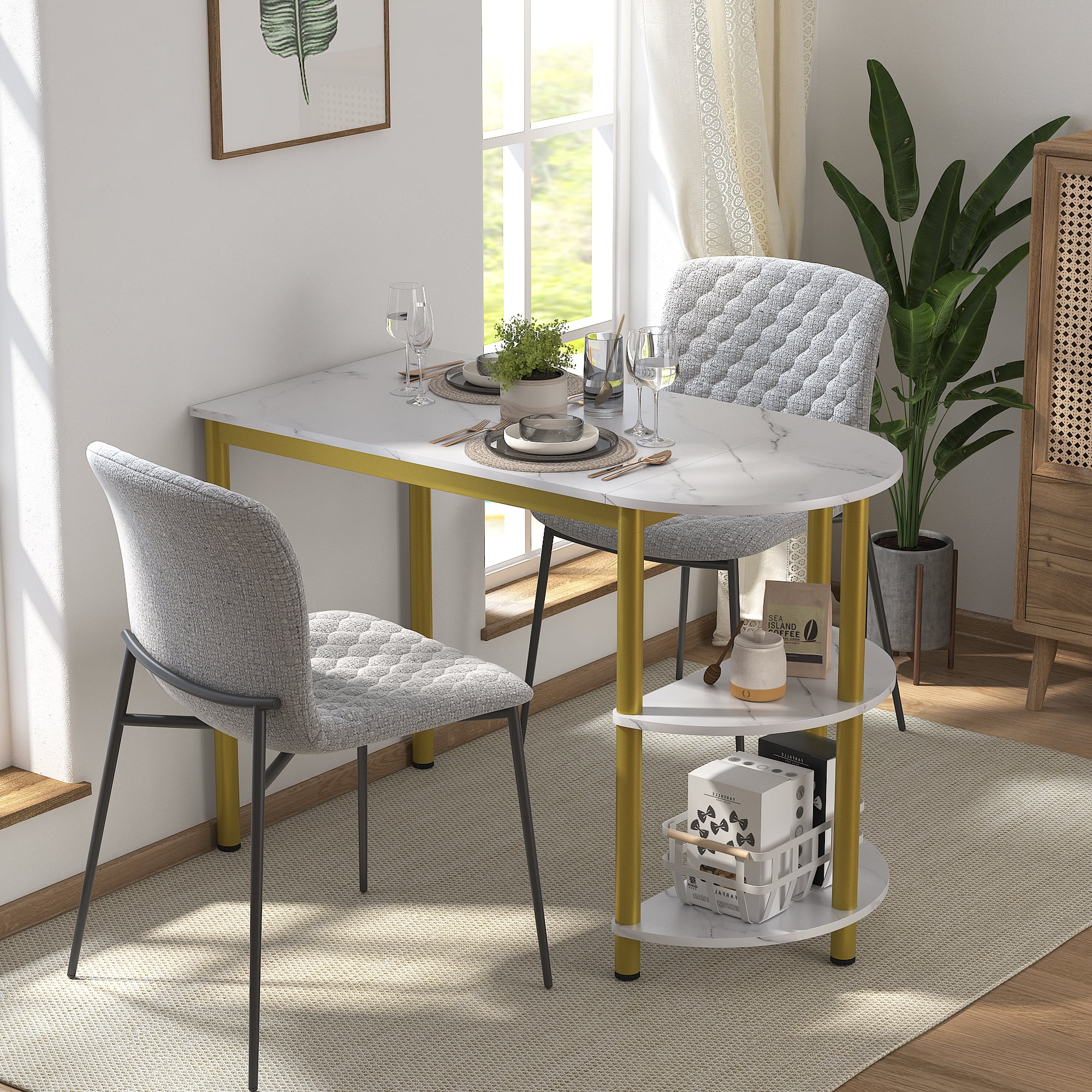 Yoneston Dining Table for Small Space Kitchen Dining Room Table