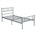 thumbnail image 1 of Yoneston Easy Set-up Premium Metal Bed Frame Platform Box Spring Replacement with Headboard and Footboard, Multiple Sizes, Multiple Colors, 1 of 7
