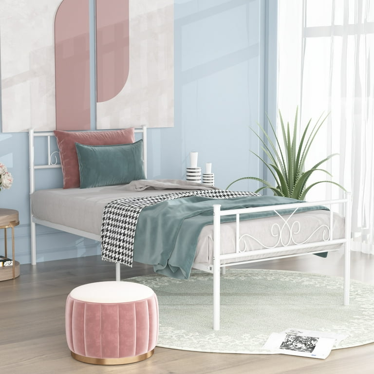 Yoneston Metal Bed Frame - Twin Size - Sturdy Steel