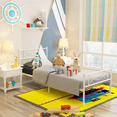 thumbnail image 1 of Yoneston Easy Set-up Twin Metal Bed Frame Platform Bed No Box Spring with Headboard Footboard, 1 of 9