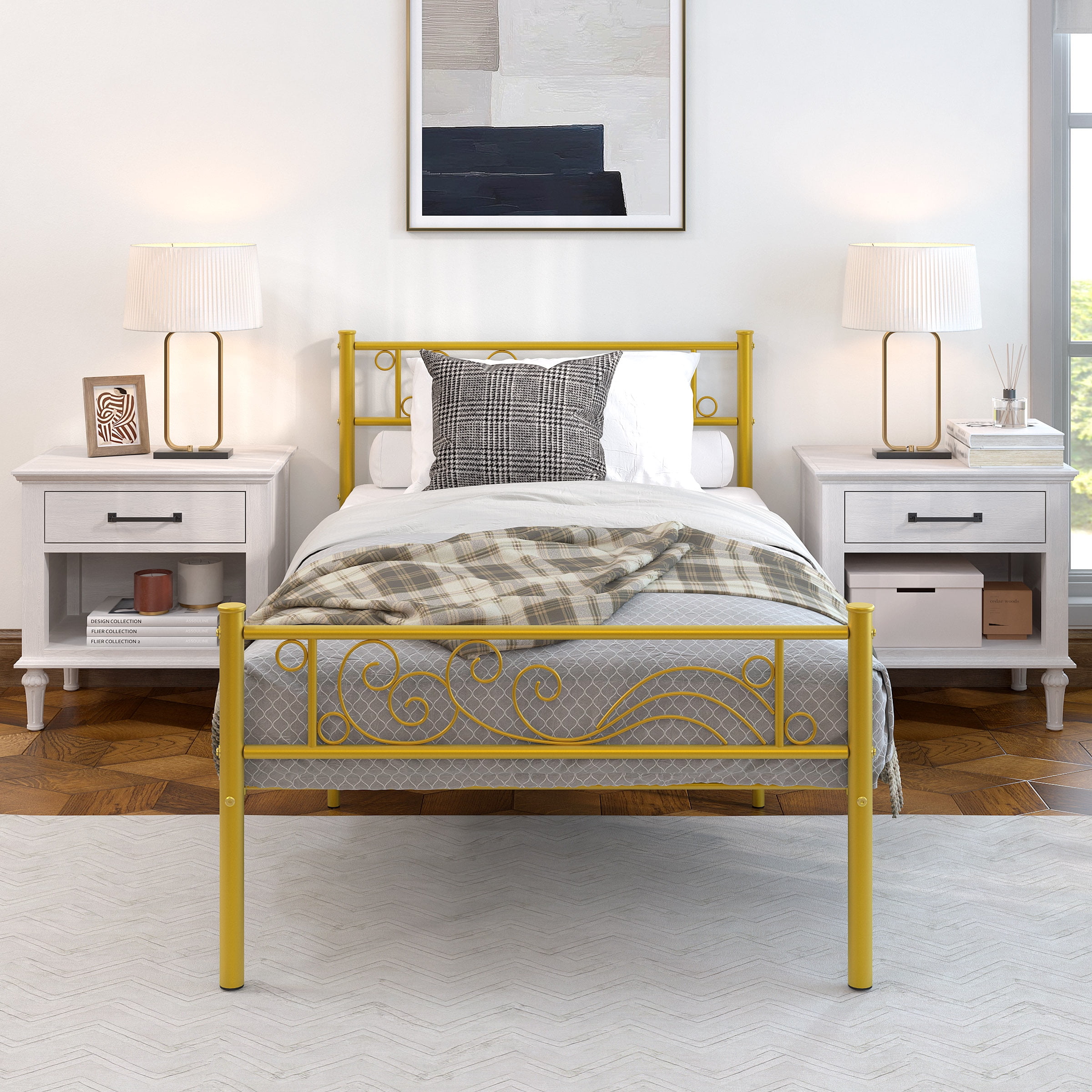 Luxury twin 2024 bed frame