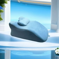 Yoneston Multifunctional Ergonomic Memory Foam Pillow with Leg & Lumbar Support Cushion, Removable Washable Cover, Blue