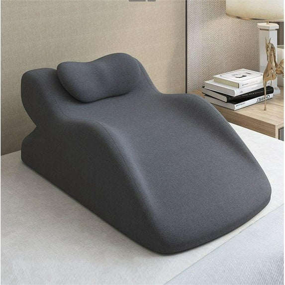 Yoneston Multifunctional Ergonomic Memory Foam Pillow with Leg & Lumbar Support Cushion, Removable Washable Cover, Dark Drey