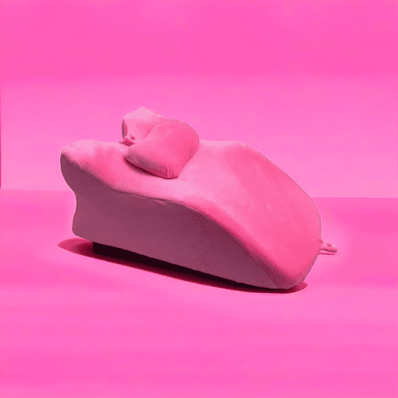 Yoneston Multifunctional Ergonomic Memory Foam Pillow with Leg & Lumbar Support Cushion, Removable Washable Cover, Pink