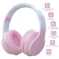thumbnail image 1 of Yoneston Wireless Bluetooth Over Ear Headphones with Microphone, HiFi Stereo Foldable Lightweight Headset, Noise-Cancelling Deep Bass for Home Office Cellphone PC Laptop - Pink, 1 of 9