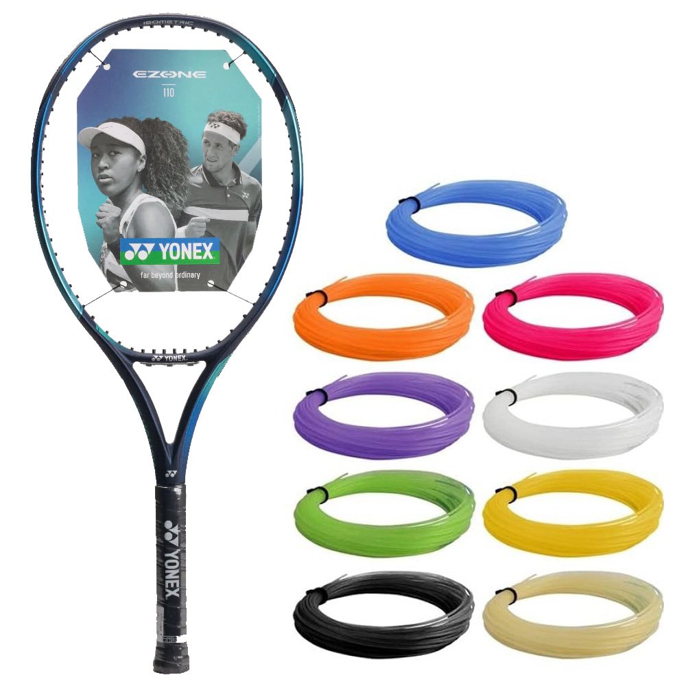 Yonex EZONE 110 Sky Blue Tennis Racquet 7th Gen Strung with Synthetic
