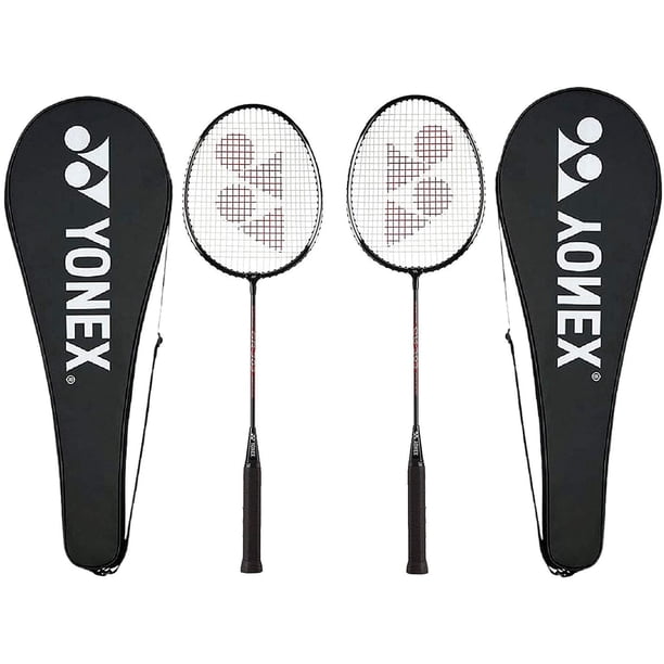Yonex GR 303 Badminton Racket with Full Cover Steel Shaft - Pack of 2 ...