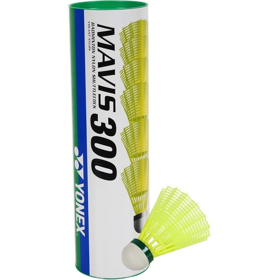 Yonex Mavis 300 Green Cap Nylon Shuttlecock (Yellow)