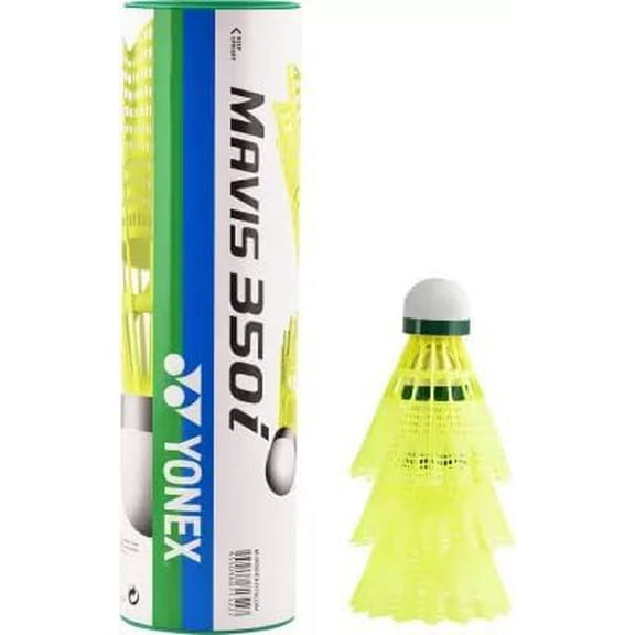 Yonex Mavis 350i Nylon Green Yellow Badminton Shuttlecock Pack of 18