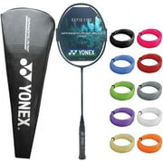 Yonex NanoFlare 800 Pro Badminton Racquet Deep Green 4UG5 Choice of String & Tension NANOGY 95 - Silver Gray, 24