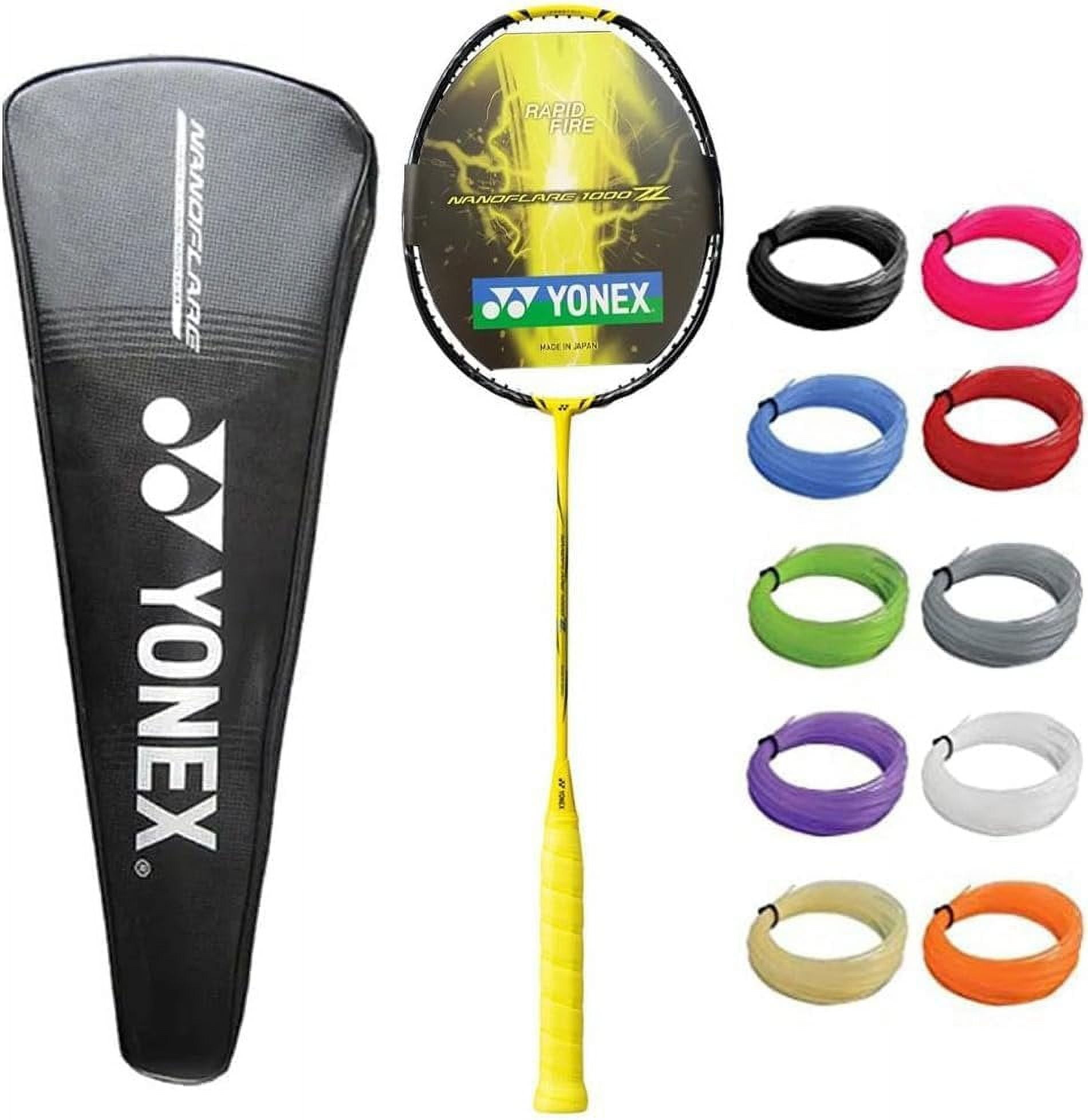 Yonex Nanoflare 1000 Z Badminton Racket Lightning Yellow 4UG5 Choice of String & Tension BG 66