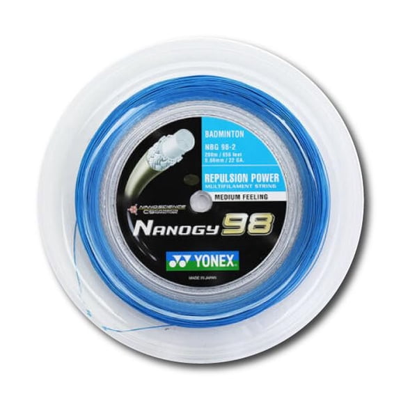 Yonex Nanogy 98 200m Badminton Racquet String Blue