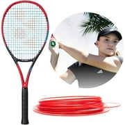 Yonex VCORE 100 7th Gen Scarlet Tennis Racquet 4 1/8" Grip Strung with 16g PolyTourFire - Elena Rybakinas Winning String Setup