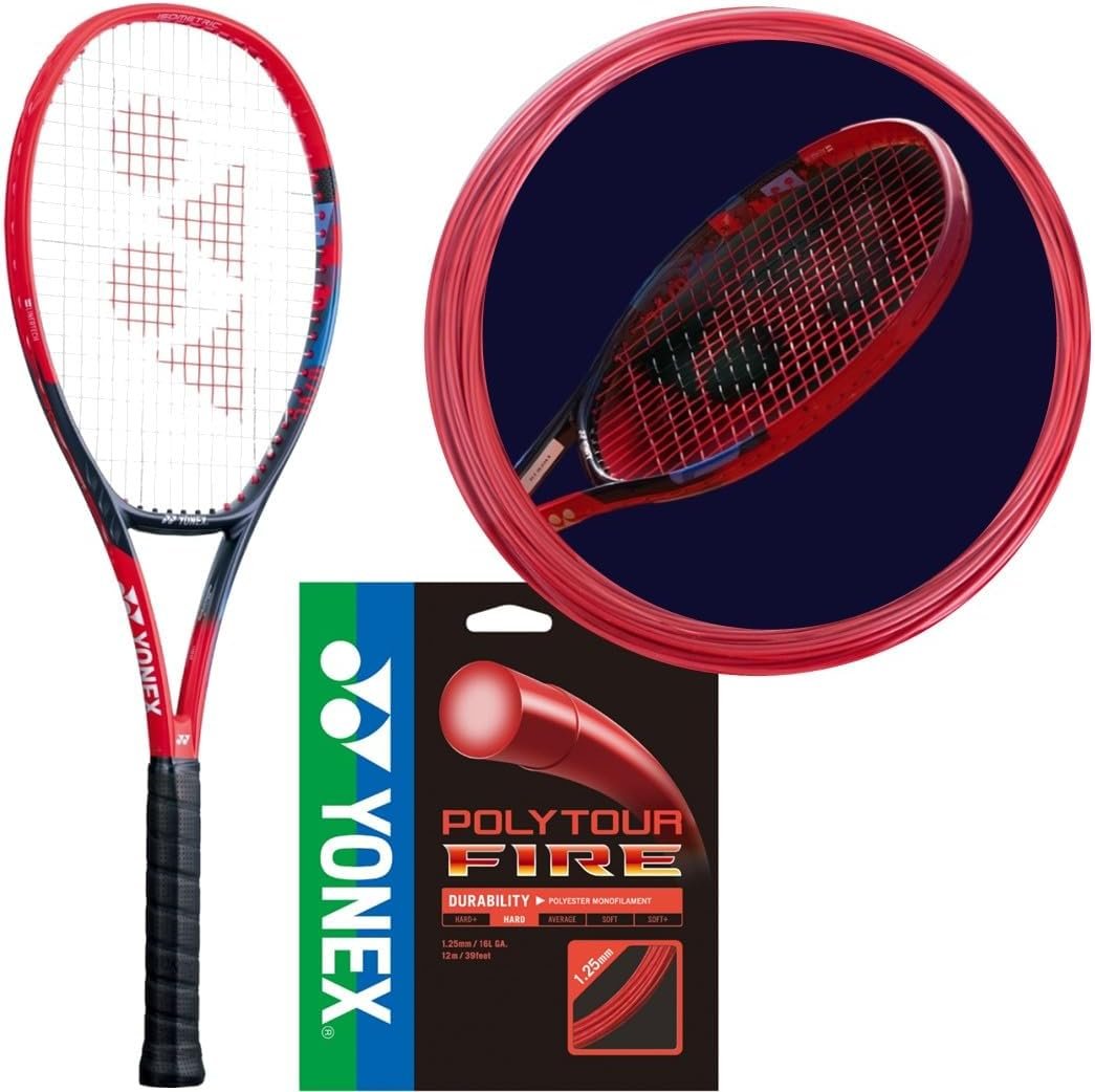 Yonex VCORE 98 7th Gen Scarlet Tennis Racquet 4 1/4" Grip Strung with