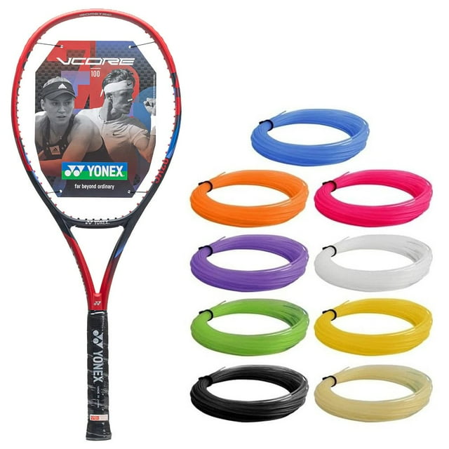 Yonex VCore 100 7th Gen Tennis Racquet, Scarlett, Choice of Grip Size