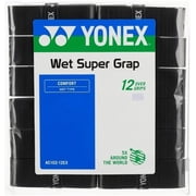 Yonex Wet Super GRAP Tennis Racquet Overgrip 12 Black Grips