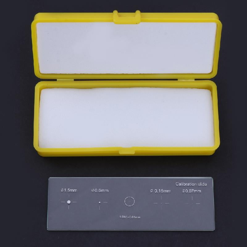 YongCo 0.01mm Stage Micrometers Glass slide Reticle Measuring ...