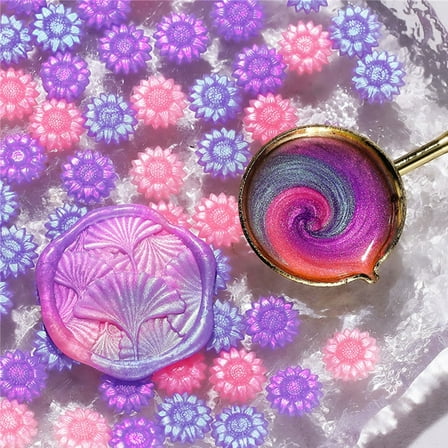 YongCo 100Pcs Gilter Sealing Wax Beads for Wax Seal Stamp, Flower Wax Seal Beads for Wrapping, Invitation Envelope Decor