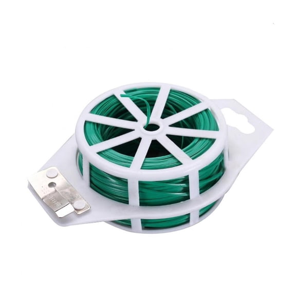 YongCo 100m Green Flexible Plant Tie Wire, Soft Thick Garden Binding for Roses Tomatoes Climbing Organizing