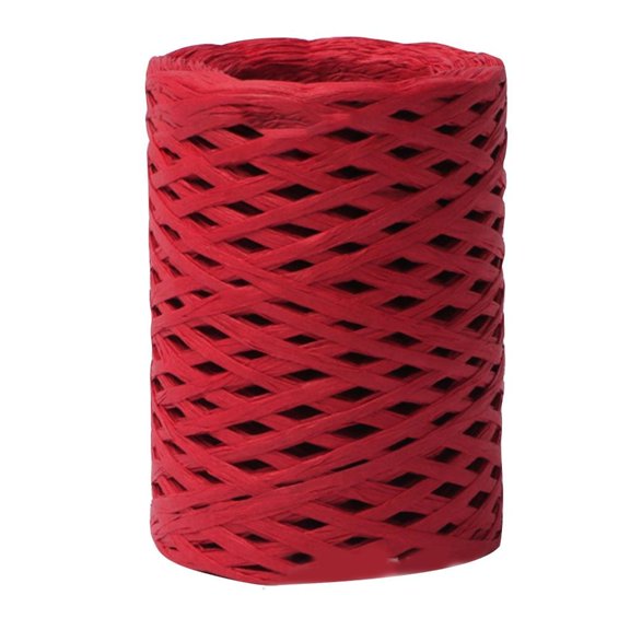 YongCo 150m/492feet Raffia Yarn For Crocheting Bag Christmas Raffia Ribbon For Wrap Raffia Yarn For Crocheting Hat