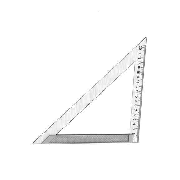 YongCo 150mm/200mm/300mm Triangles Square Ruler Stainless Steel Right Angled Woodworking Tool Measurement for Engineers