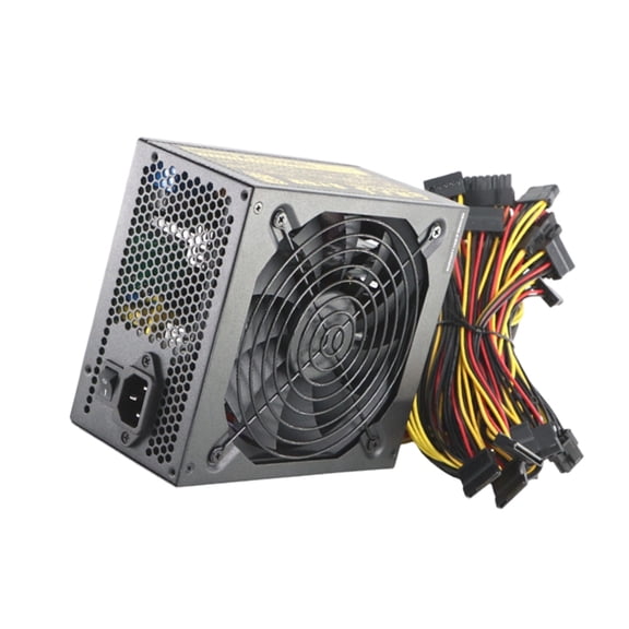 YongCo 180-264V 2400W Power Supply For Computer Video Card Mining Miner Power Supply Unit with Quiet Cooling Fan Accessories