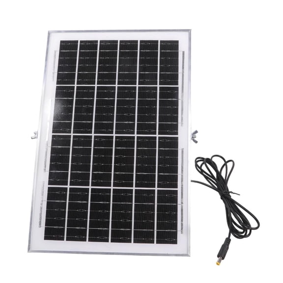 YongCo 1Set 12V Solar Panel 5.5x2.1mm Connection with Aluminum Frame IP66 for Green Energy Use in Various Setting